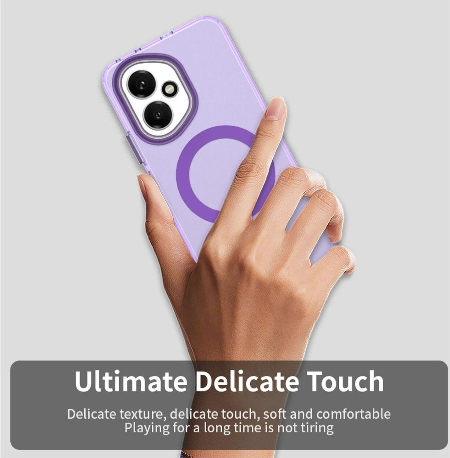 Θήκη Honor 400 Techsuit CandyCase Σκληρή Ημιδιάφανη με MagSafe - Purple (5949419310773)