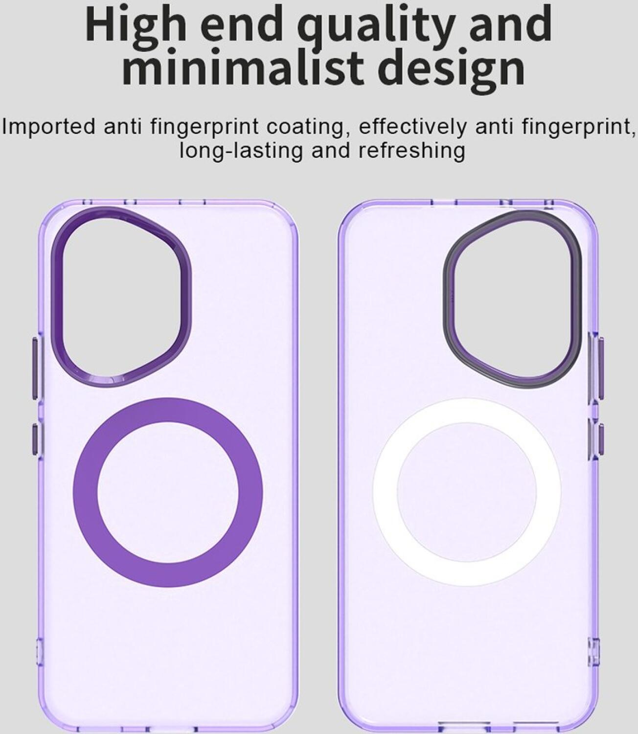 Θήκη Honor 400 Techsuit CandyCase Σκληρή Ημιδιάφανη με MagSafe - Purple (5949419310773)