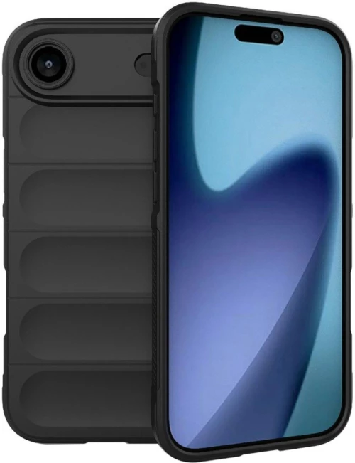 Θήκη iPhone Air Techsuit Magic Shield Σιλικόνης - Black (5949419290334)
