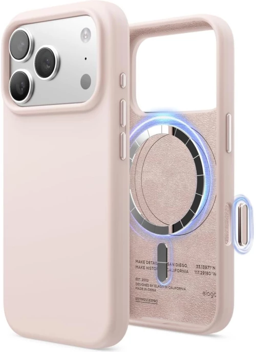Θήκη iPhone 17 Pro Elago Magnetic Silicone Case Premium Σιλικόνης με MagSafe - Light Pink (ES17MSSC63PRO-LPK)