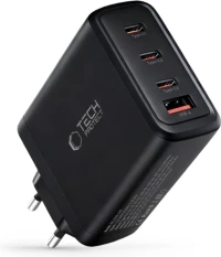 Φορτιστής Tech-Protect NC120W GaN Γρήγορος Ταξιδιού / Αντάπτορας με 1 x USB-A / 3 x Type-C 120W - Black (5906302335930)