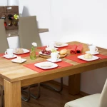 Σουπλά Relaxdays Set of 6 Rectangular Bamboo Placemats από Μπαμπού 45 x 30 cm 6 Τεμάχια - Red (10020505_47)