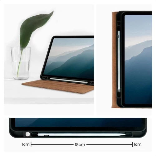 Θήκη Samsung Galaxy Tab A9 8.7" X110 / X115 Rosso Element PU με Υποδοχή για Γραφίδα - Brown (8719246418921)