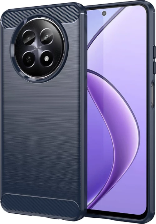Θήκη Realme 12 5G / 12x 5G Techsuit Carbon Silicone Σιλικόνης - Blue (5949419190191)