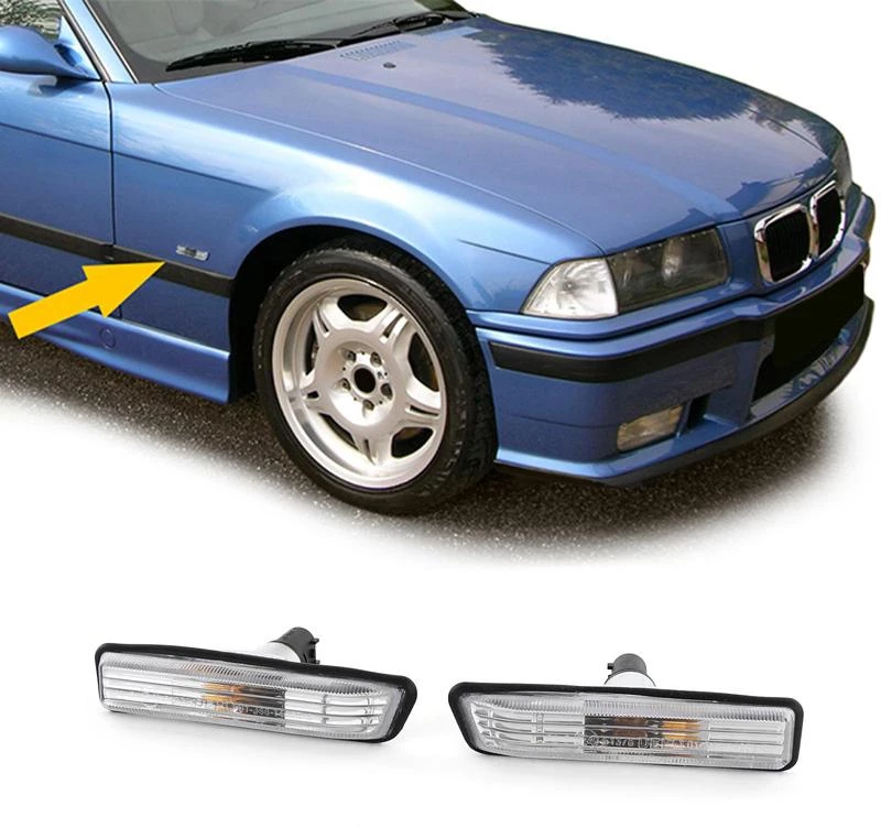 Πλαϊνά Φλας Φτερού Για Bmw 3 E36 96-99 / X5 E53 99-03 Crystal 2 Τεμάχια