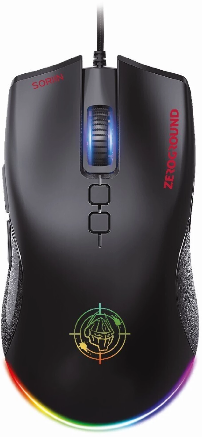 Zeroground MS-4400G SORIIN v2.0 RGB Gaming Ποντίκι 7200 DPI - Μαύρο