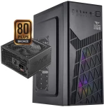ALCATROZ PC CASE WITH PSU FUTURA MILLENIA ECO M600 PRO BLACK