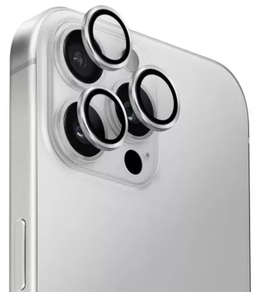 Tempered Glass / Προστατευτικά Τζαμάκια Κάμερας για iPhone 16 Pro / 16 Pro Max / 17 Pro / 17 Pro Max - Ασημί