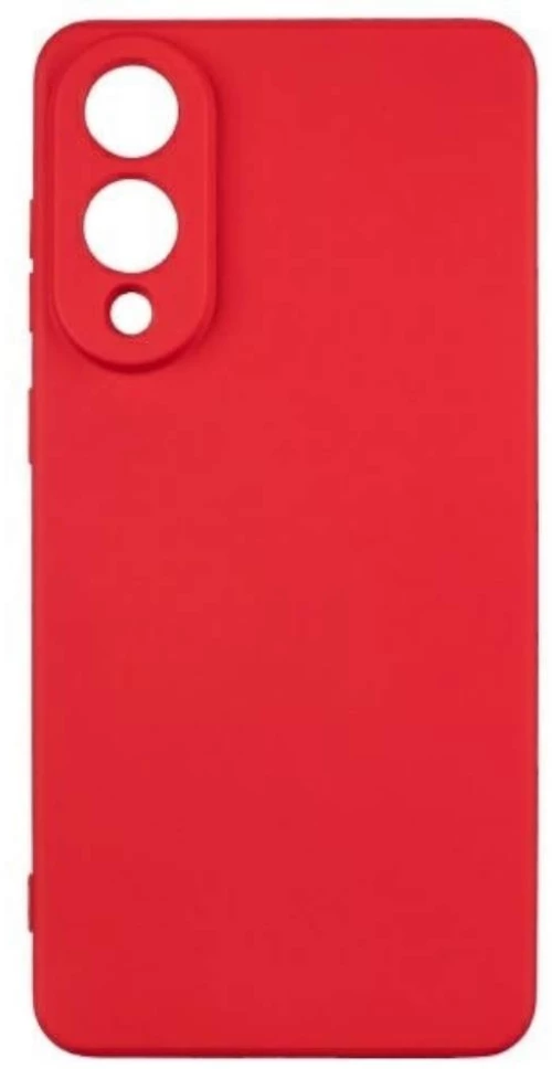 Θήκη TPU Σιλικόνης με Υφασμάτινη Επένδυση για Samsung Galaxy S25 Edge - Κόκκινη