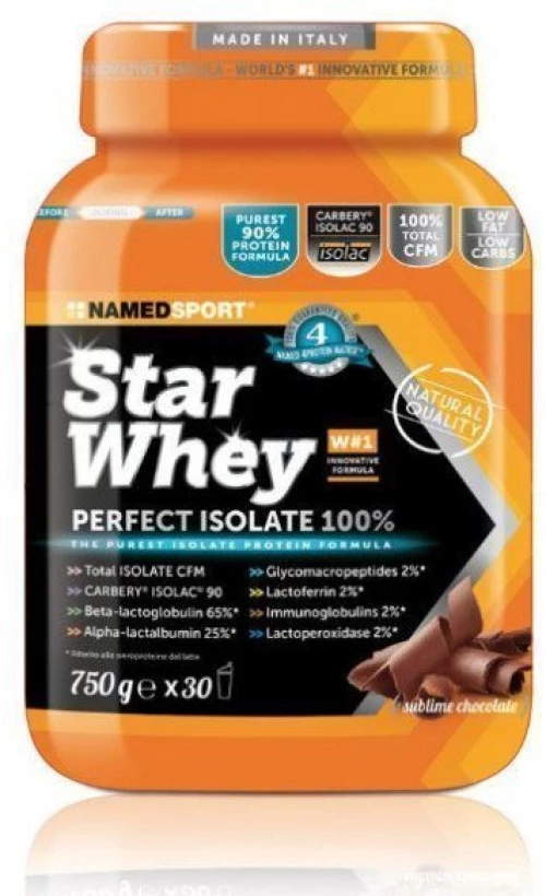 NAMED SPORT star whey perfect isolate 100% chocolate 750g