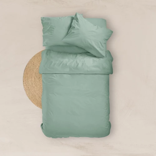 Σεντόνι Υπέρδιπλο (180x200+40) Με Λάστιχο Solid βαμβακερό Βεραμάν Borea