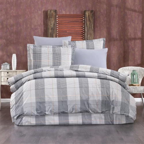 Σετ Σεντόνια Μονά 3τμχ (160x240) Αντιγόνη 339 Grey φανελένια DimCol