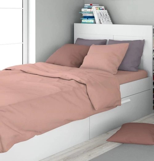 Σεντόνι Μονό (160x240) Solid 503 Dusty Rose βαμβακερό DimCol