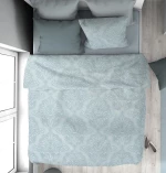 Παπλωματοθήκη Υπέρδιπλη 220x240 Άρτεμις 705 Light Blue-Grey βαμβακερή Dimcol
