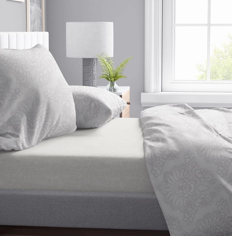 Παπλωματοθήκη Υπέρδιπλη 220x240 Άρτεμις 701 Grey βαμβακερή Dimcol