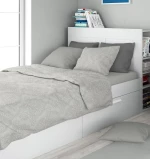 Παπλωματοθήκη Υπέρδιπλη 220x240 Άρτεμις 701 Grey βαμβακερή Dimcol