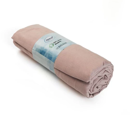 Σεντόνι Υπέρδιπλο (160x200+30) Με Λάστιχο Exotic Line Dusty Rose βαμβακερό DimCol