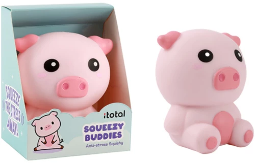 Anti-stress Squishy i-Total 11,3x6x14cm Pink Pig XL3276