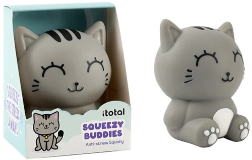 Anti-stress Squishy i-Total 11,3x6x14cm Grey Cat  XL3267