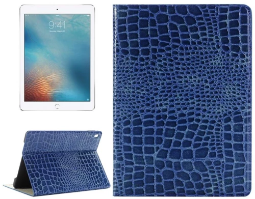 Crocodile Texture Horizontal Flip Leather Θήκη with Holder & Card Slots & Wallet for iPad Pro 9.7 inch(Μπλε)