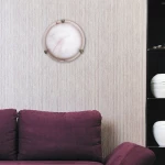 Rabalux Alabastro Πλαφονιέρα Φ30cm Καφέ-Λευκό 3253