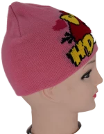 Παιδικό σκουφάκι  πλεκτό Angry Birds κ. 166871510 pink