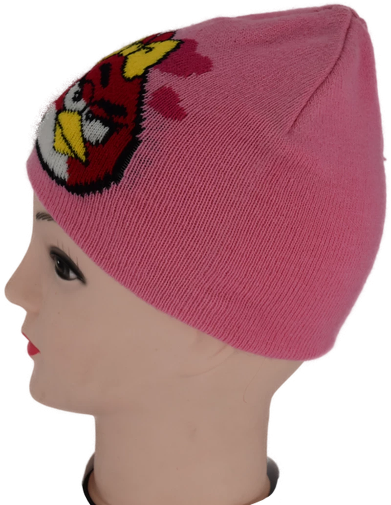 Παιδικό σκουφάκι  πλεκτό Angry Birds κ. 166871510 pink