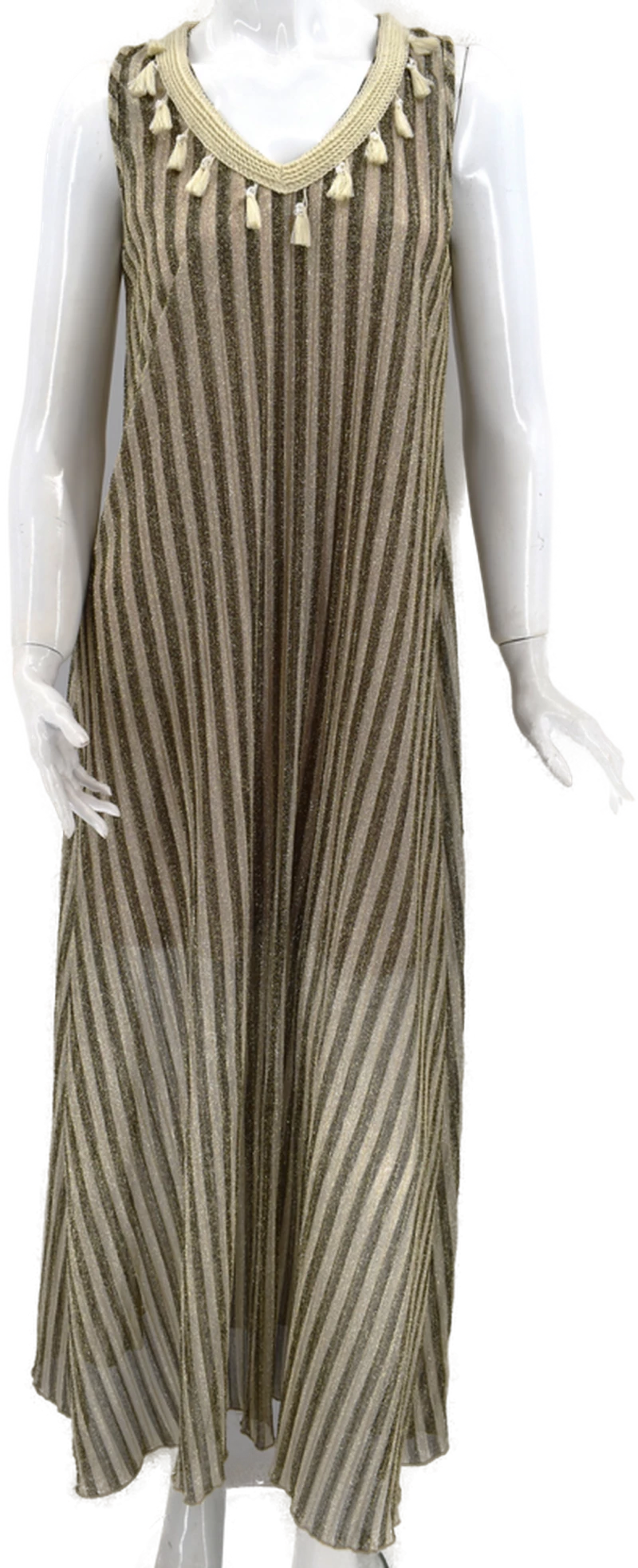 Φόρεμα Γυναικείο Kivos Fashion  k.019-6009 Λαδί