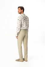 Ανδρικό Linen Pants Haris Cotton 100% col.paloma k.PNT-0713