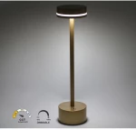 Adeleq Πορτατίφ LED Επαναφορτιζόμενο 2W CCT Ντιμαριζόμενο Χρυσαφί 5-029