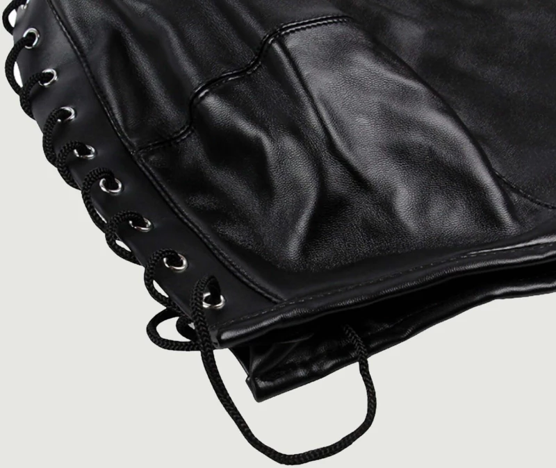 Full Face Bondage Mask Zip Up Full Face - Μαύρη