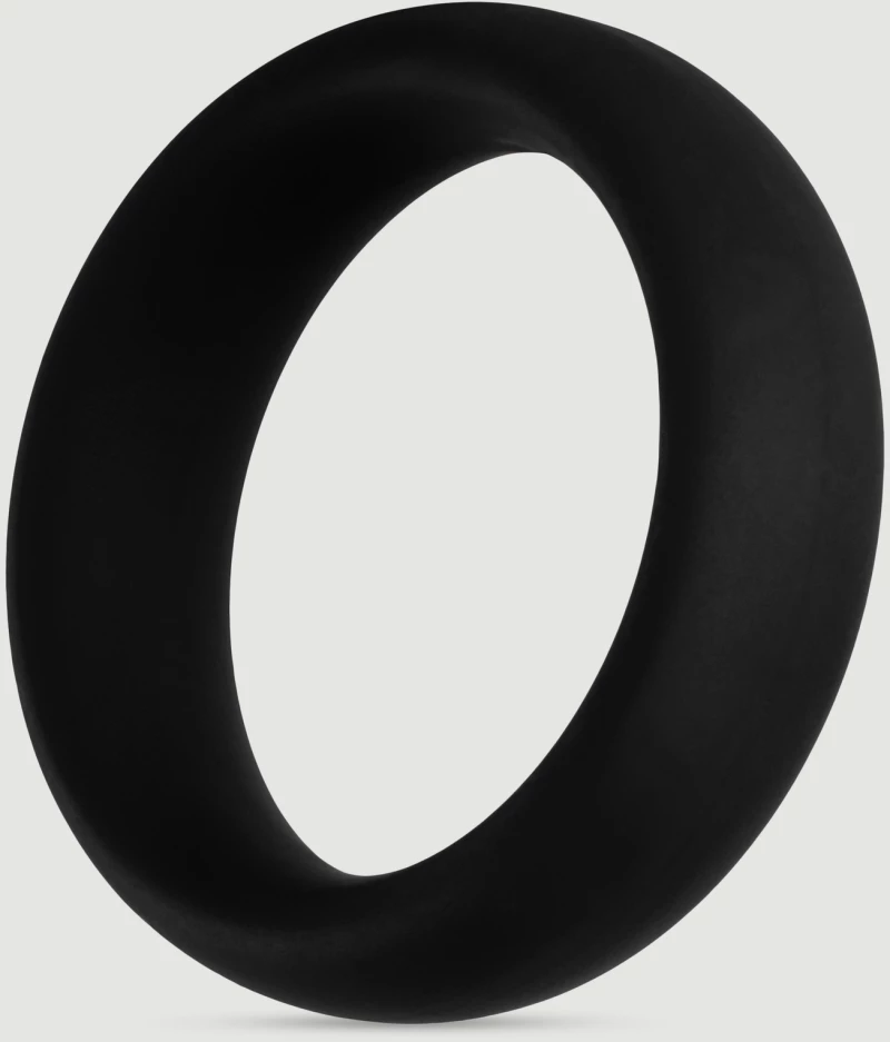 Φαρδύ Δαχτυλίδι Πέους Σιλικόνης Forto F-64 45 mm Wide Silicone Medium Cock Ring - Μαύρο
