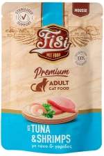 Fisi Υγρή Τροφή Γάτας Adult Τόνος & Γαρίδα 80gr