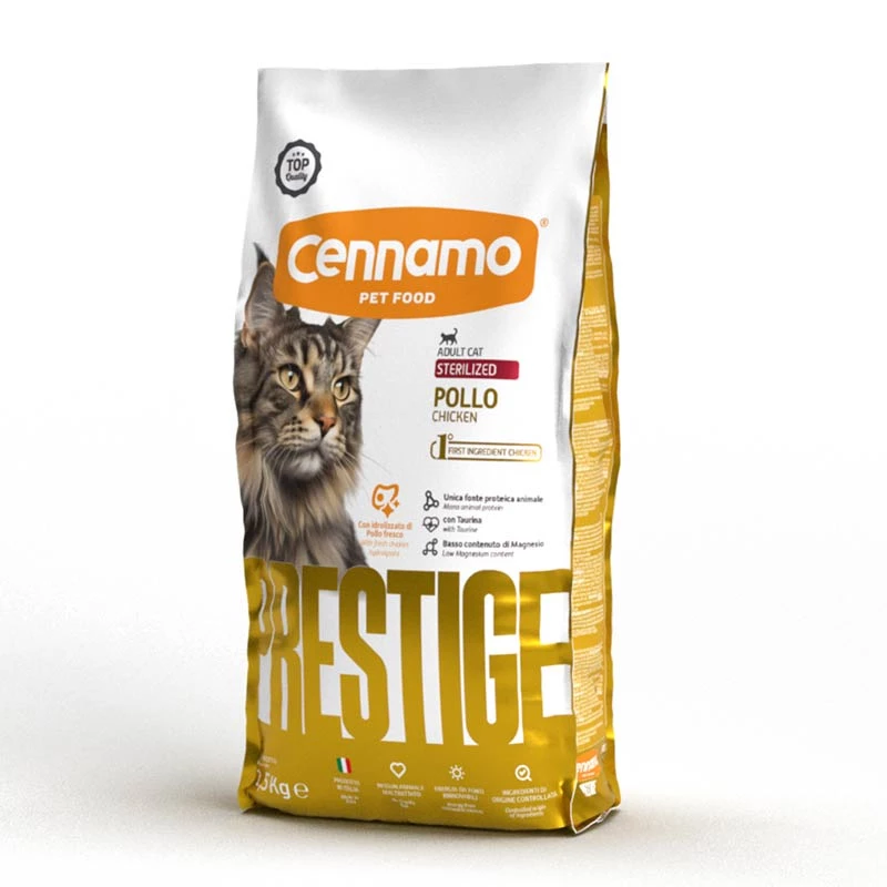 Cennamo Prestige Ξηρά Τροφή Γάτας Sterilised Chicken 1.5kg