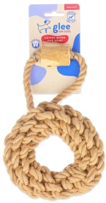 Glee Παιχνίδι Σκύλου Braided Hemp Tyre with Coffee Wood Chew Small 15cm
