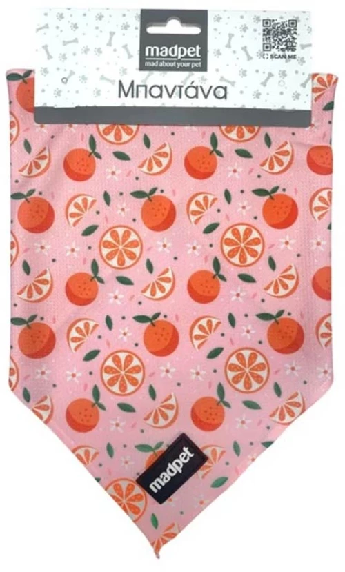 Madpet Μπαντάνα Σκύλου Mandarin 49.5x35x35cm