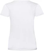 Γυναικείο T-shirt v-neck Λευκό Fruit of the Loom