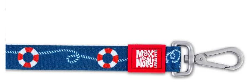 Max And Molly Λουρί Σκύλου Short Leash - Sailor XSmall 1.0cm x 120cm