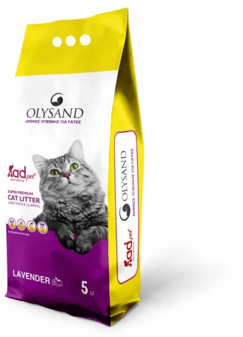 Olysand Άμμος Γάτας Λεβάντα 5lt (4,25kg)