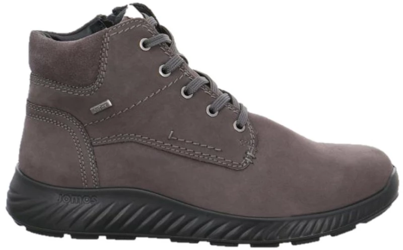 Jomos 3269011592212 Ανατομικό Δερμάτινο Casual Comfort Μποτάκι Γκρι