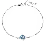 Βραχιόλι Senza από ασήμι 925, μαίανδρος με Opal SSR4085SOP