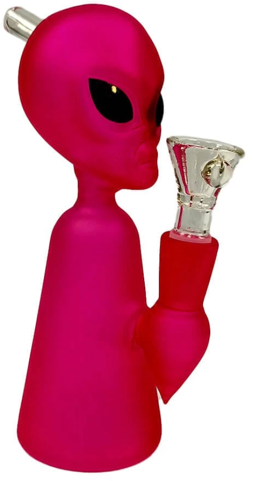 Alien Figure Pink Bong