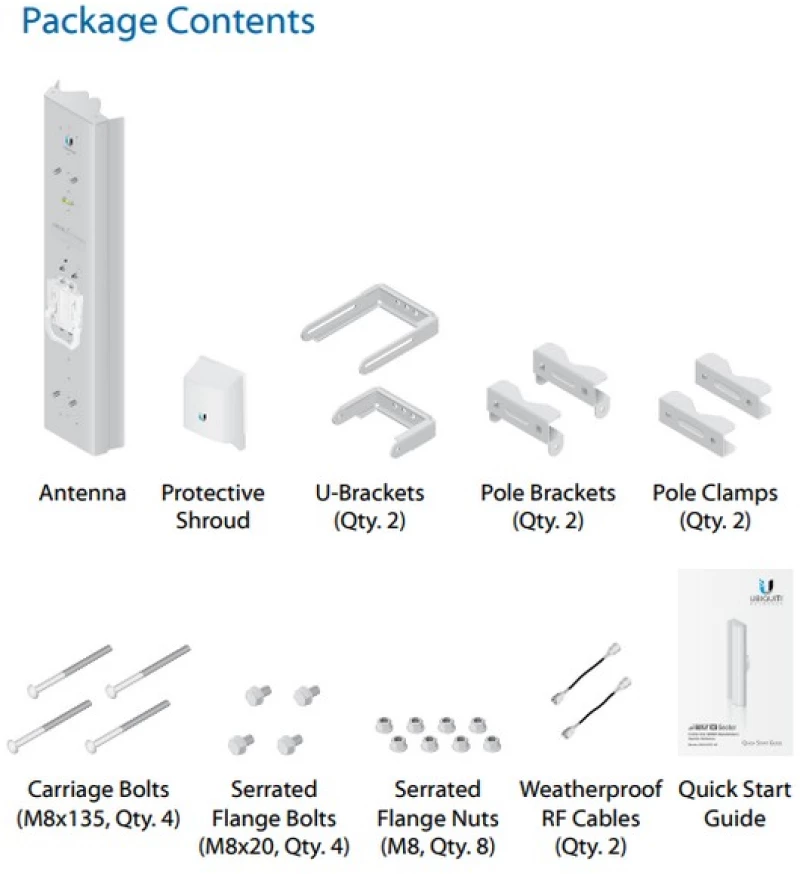 Ubiquiti AM-5AC21-60, 5GHz 21dBi, 60deg AirMax AC Sector Antenna