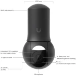 Ubiquiti UVC-G5-PTZ-B, UniFi Protect outdoor 4MP PTZ camera Μαύρο