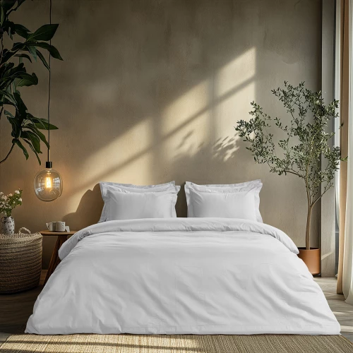 Beauty Home Σετ σεντόνια υπέρδιπλα Art 1700 Harmony 240x270 Λευκό