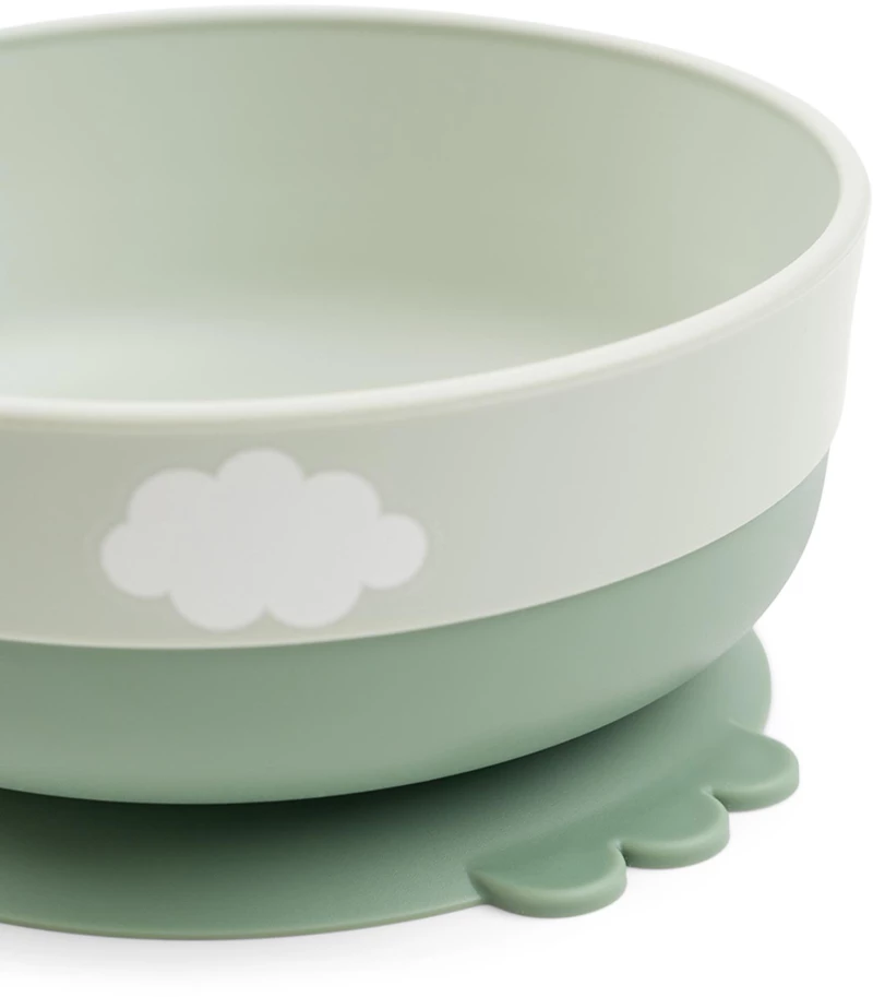 Done By Deer Παιδικό Σετ Φαγητού 3 τμχ Happy Clouds Green BR78205