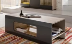 Τραπεζάκι σαλονιού CLIF Γραφίτης+Sanremo  100x61x39cm