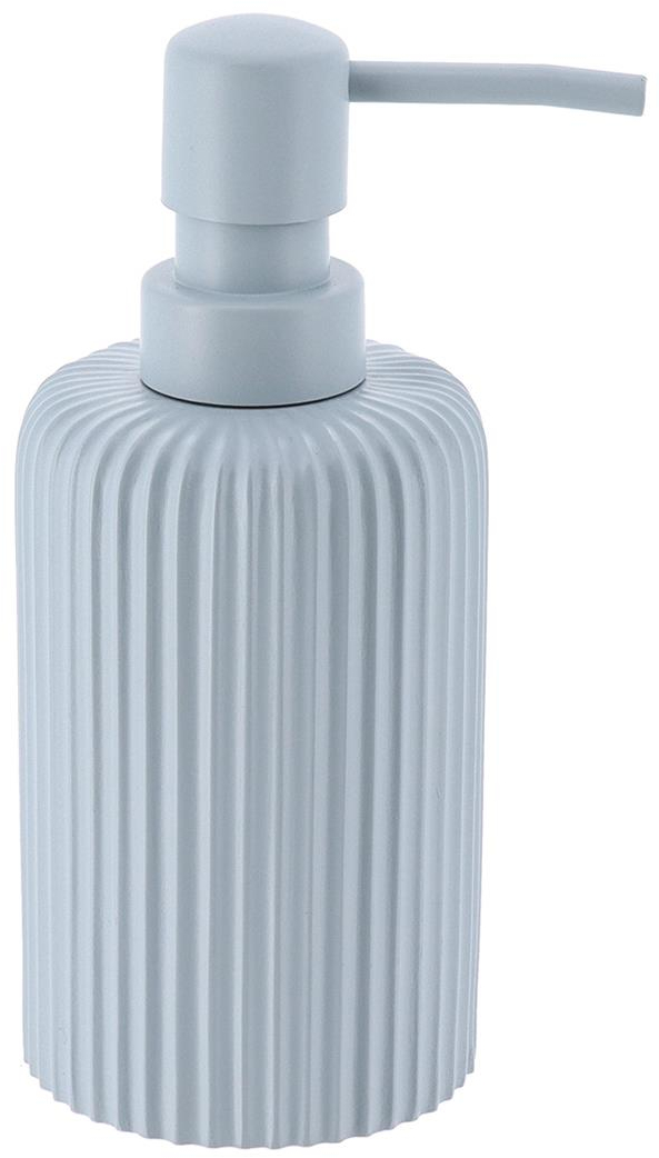 Dispenser polyresin γαλάζιο ριγέ 230ml/7x17cm