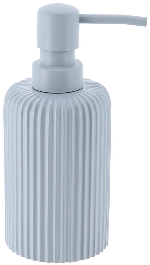 Dispenser polyresin γαλάζιο ριγέ 230ml/7x17cm