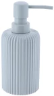 Dispenser polyresin γαλάζιο ριγέ 230ml/7x17cm